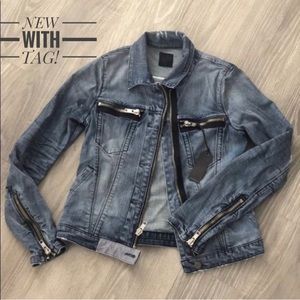 RTA Road To Awe Denim Distressed Jacket